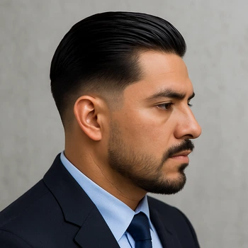 Taper Mexican Slick Back Fade