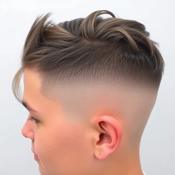 Temple Taper Fade haircut