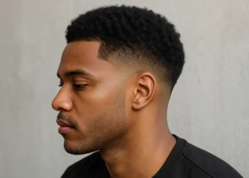 temple taper fade haircut