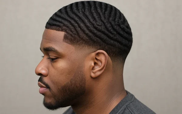 360 waves taper fade haircut