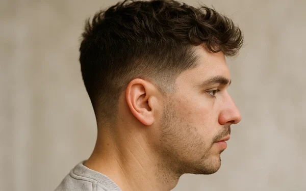 Grown Out Taper Fade Haircut