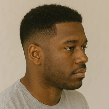 Grown Out Taper Fade for Black Hair