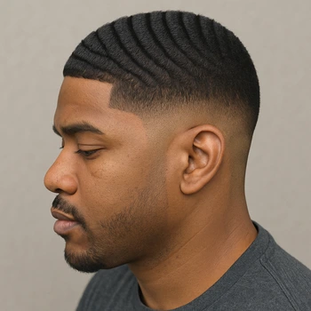 High Taper Fade 360 Waves