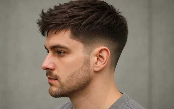 layered taper fade haircut