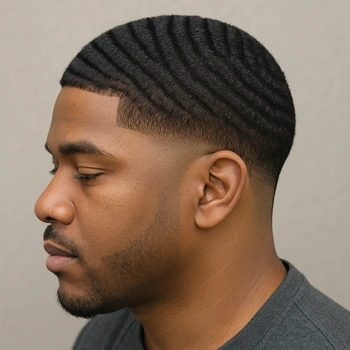 Low Taper Fade 360 Waves Style