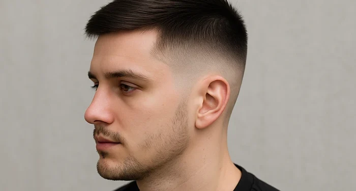 taper fade straight hair
