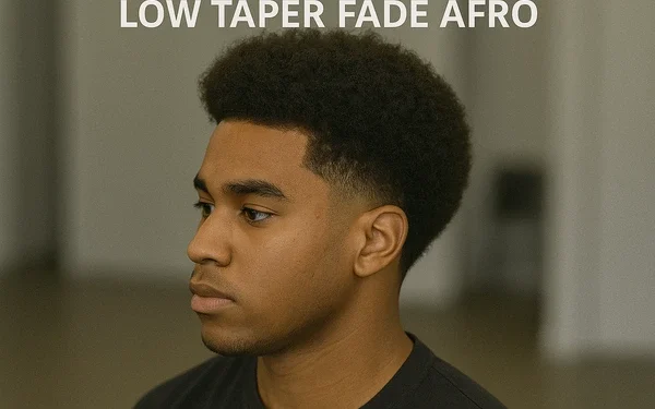 a man with low aper fade afro