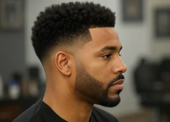 mid taper fade afro