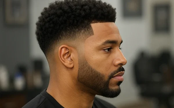 mid taper fade afro
