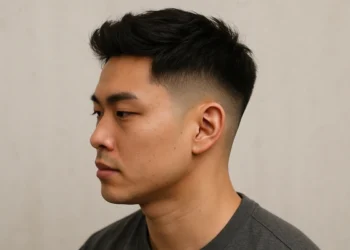 mid taper fade asian