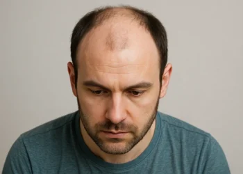 receding hairline