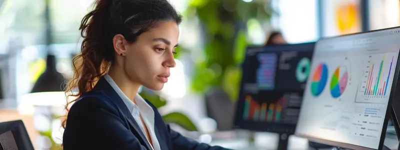 Professional analyzing analytics dashboards, using a multi-channel marketing automation platform