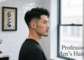 professional mens haircut