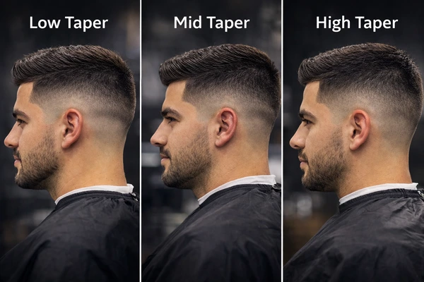 Low vs Mid vs High Taper Fade