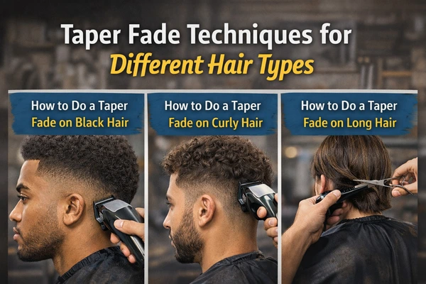 Taper Fade Techniques for Different Hair Types